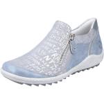 Reduzierte Blaue Remonte Slip-on Sneaker mit Reißverschluss mit herausnehmbarem Fußbett für Damen Größe 43 