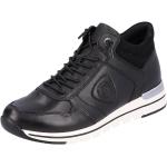 Schwarze Remonte Runde Slip-on Sneaker ohne Verschluss in Normalweite aus Leder mit herausnehmbarem Fußbett für Damen 