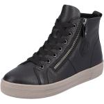 Reduzierte Schwarze Remonte Runde Plateauabsatz High Top Sneaker & Sneaker Boots mit Reißverschluss in Normalweite aus Leder leicht Größe 43 