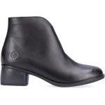 Reduzierte Schwarze Remonte Ankle Boots & Klassische Stiefeletten aus Leder für Damen Größe 40 