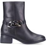 Reduzierte Schwarze Remonte Ankle Boots & Klassische Stiefeletten aus Leder für Damen Größe 36 