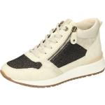 Reduzierte Beige Remonte Runde High Top Sneaker & Sneaker Boots mit Reißverschluss für Damen Größe 42 