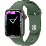 Grüne Smartwatches mit Smart Notifications mit NFC mit Schrittzähler zum Laufsport 