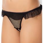 Rene Rofe All Access Crotchless Panty black 1148