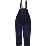 Marineblaue Jeans-Latzhosen aus Baumwolle für Herren Größe 4 XL Große Größen 