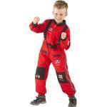 Rote Buttinette Formel 1 Pilotenkostüme aus Polyester für Kinder Größe 140 