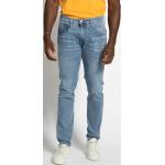 Reduzierte Blaue Bestickte Replay Slim Fit Jeans mit Knopf aus Baumwolle für Herren Weite 34, Länge 34 