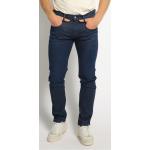 Reduzierte Blaue Bestickte Replay Slim Fit Jeans mit Knopf aus Baumwollmischung für Herren Größe XXL Weite 34, Länge 30 