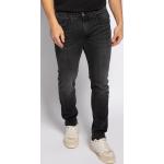Reduzierte Schwarze Unifarbene Replay Slim Fit Jeans für Herren Weite 38, Länge 34 