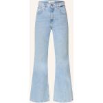 Reduzierte Hellblaue Replay Bootcut Jeans aus Baumwolle für Damen Größe S 
