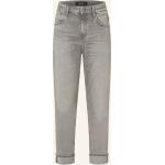 Hellgraue Replay Slim Fit Jeans aus Baumwolle für Damen Größe M 