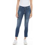 Blaue Replay Slim Fit Jeans aus Denim für Damen Größe M Weite 32 