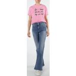 Blaue Bestickte Replay Luz Jeans mit Stickerei aus Denim für Damen Größe XS Weite 29, Länge 32 für den für den Sommer 
