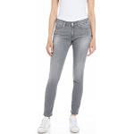 Reduzierte Graue Replay Luz Skinny Jeans aus Denim enganliegend für Damen Größe M Weite 31 