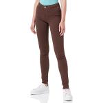 Dunkelbraune Replay Stretch-Jeans aus Denim für Damen Weite 25 