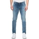 Reduzierte Blaue Replay Bio Slim Fit Jeans aus Denim für Herren Größe M Weite 40 