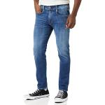 Reduzierte Dunkelblaue Replay Stretch-Jeans aus Denim für Herren Weite 38 