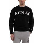 Reduzierte Schwarze Replay Herrensweatshirts aus Baumwolle Größe XL 