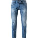 Reduzierte Blaue Bestickte Replay Slim Fit Jeans aus Baumwolle für Herren Weite 30, Länge 30 