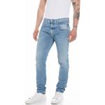 Reduzierte Hellblaue Replay Slim Fit Jeans aus Denim für Herren Weite 36 