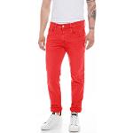 Rote Replay Slim Fit Jeans aus Denim für Herren Weite 30 
