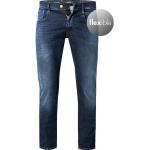 Dunkelblaue Bestickte Replay Slim Fit Jeans aus Baumwolle für Herren Weite 38, Länge 32 