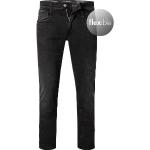 Schwarze Bestickte Replay Slim Fit Jeans aus Denim für Herren Weite 30, Länge 30 