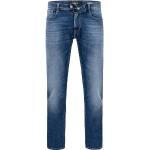 Blaue Bestickte Replay Jeans mit Stickerei aus Denim für Herren Weite 33, Länge 30 