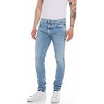 Hellblaue Replay Skinny Jeans aus Denim für Herren Weite 33 
