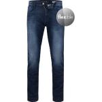Dunkelblaue Bestickte Replay Slim Fit Jeans aus Baumwollmischung für Herren Weite 33, Länge 32 