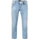 Hellblaue Bestickte Replay Jeans mit Stickerei aus Denim für Herren Weite 30, Länge 30 für den für den Frühling 