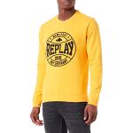 Gelbe Replay Herrensweatshirts Größe XL 