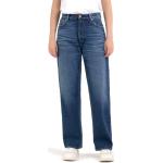Reduzierte Dunkelblaue Elegante Replay Wide Leg Jeans & Relaxed Fit Jeans aus Denim für Damen 