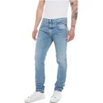 Blaue Replay Slim Fit Jeans aus Denim für Herren Weite 29, Länge 32 