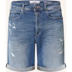 Blaue Replay Jeans-Shorts aus Baumwolle für Herren für den für den Sommer 