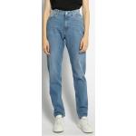 Reduzierte Blaue Bestickte Replay Jeans mit Stickerei mit Knopf aus Baumwolle für Damen Größe XXL Weite 27, Länge 30 