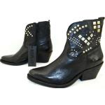 Schwarze Replay Cowboy-Boots & Cowboystiefeletten aus Leder für Damen Größe 39 