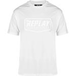 Reduzierte Weiße Replay T-Shirts für Herren Größe S 