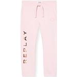 Replay Mädchen Jogginghose Lang Logo am Bein, Pink (Dolly Pink 369), 10 Jahre