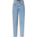 Hellblaue Replay Mom-Jeans aus Baumwolle für Damen Größe XS 