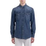 Reduzierte Blaue Replay Herrenjeanshemden aus Baumwolle Größe 3 XL für den für den Sommer 