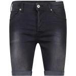 Schwarze Replay Jeans-Shorts aus Denim enganliegend für Herren für den für den Sommer 