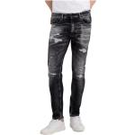 Reduzierte Graue Replay Slim Fit Jeans aus Denim für Herren Weite 33, Länge 32 