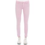 Pinke Unifarbene Replay Luz Jeans mit Stickerei mit Reißverschluss aus Baumwolle für Damen Weite 31 