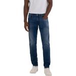 Blaue Replay Slim Fit Jeans aus Baumwolle für Herren Weite 40, Länge 34 für den für den Herbst 