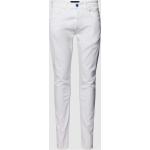 Weiße Replay Slim Fit Jeans mit Reißverschluss aus Baumwolle für Herren Weite 33, Länge 34 
