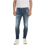 Blaue Replay Slim Fit Jeans aus Denim für Herren Weite 30, Länge 32 