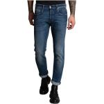 Blaue Replay Straight Leg Jeans aus Baumwolle für Herren Weite 32, Länge 32 