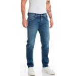 Reduzierte Unifarbene Replay Straight Leg Jeans aus Flanell für Herren 