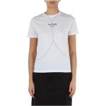 Weiße Elegante Replay T-Shirts aus Baumwolle für Damen Größe L 